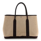 Buffle Skipper Toile Garden Party 36 MM Tote Marron Fonce