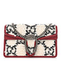 Tweed GG Monogram Super Mini Dionysus Shoulder Bag White Black Romantic Cherry