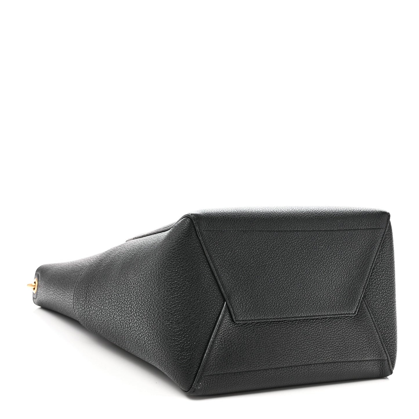 Soft Grained Calfskin Sangle Bucket Bag Black