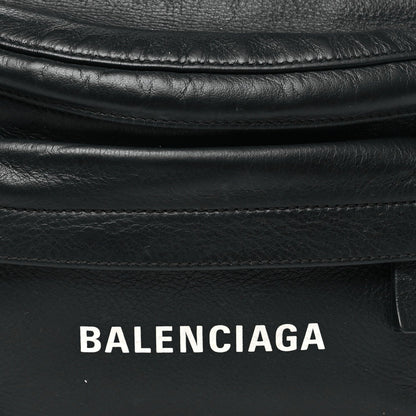 Smooth Calfskin Logo Large Everyday Beltpack Black White
