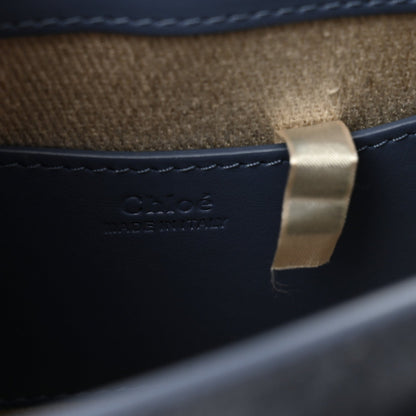 Calfskin Small Tess Bag Deep Ocean Blue