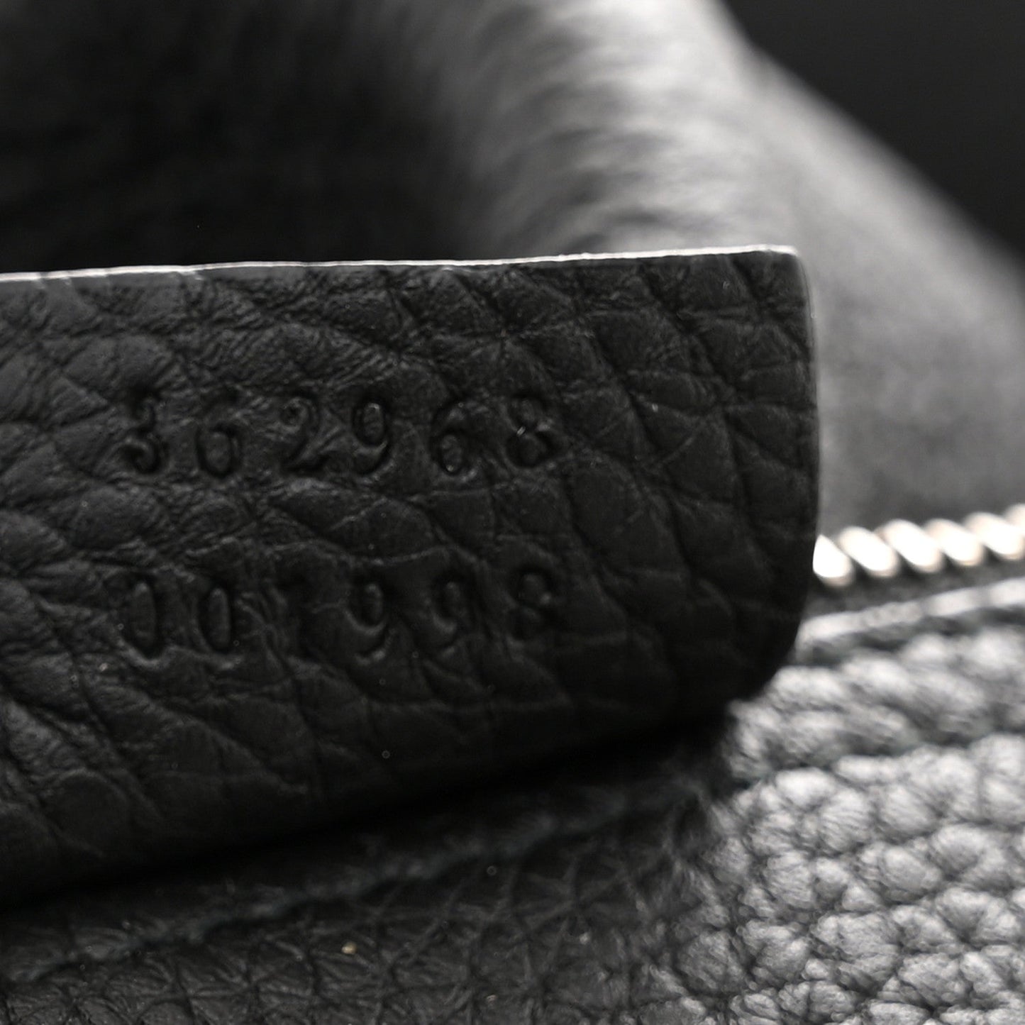 Soft Grained Calfskin Large Jackie Hobo Black