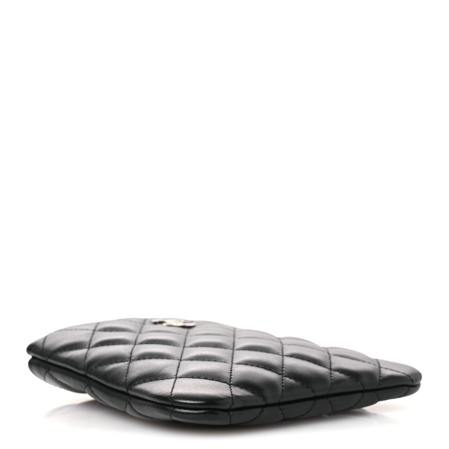 Lambskin Quilted Crossbody Bag Black