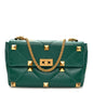 Nappa Medium Roman Stud Shoulder Bag Jungle