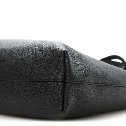 Calfskin Large Shopping Tote Black