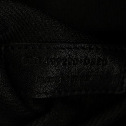 Linen Calfskin Rive Gauche Tote Black