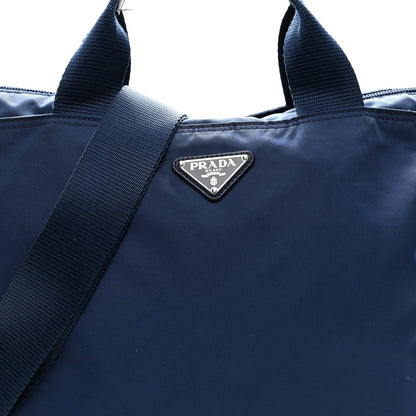 Tessuto Nylon Saffiano Tote Cobalto