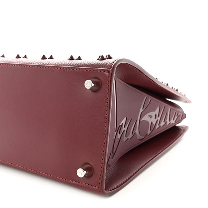 Calfskin Spikes Loubinthesky Medium Paloma Bordeaux