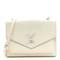 Soft Calfskin Mylockme Chain Bag BB White
