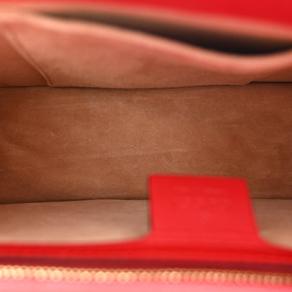 Calfskin Small Sylvie Shoulder Bag Hibiscus Red