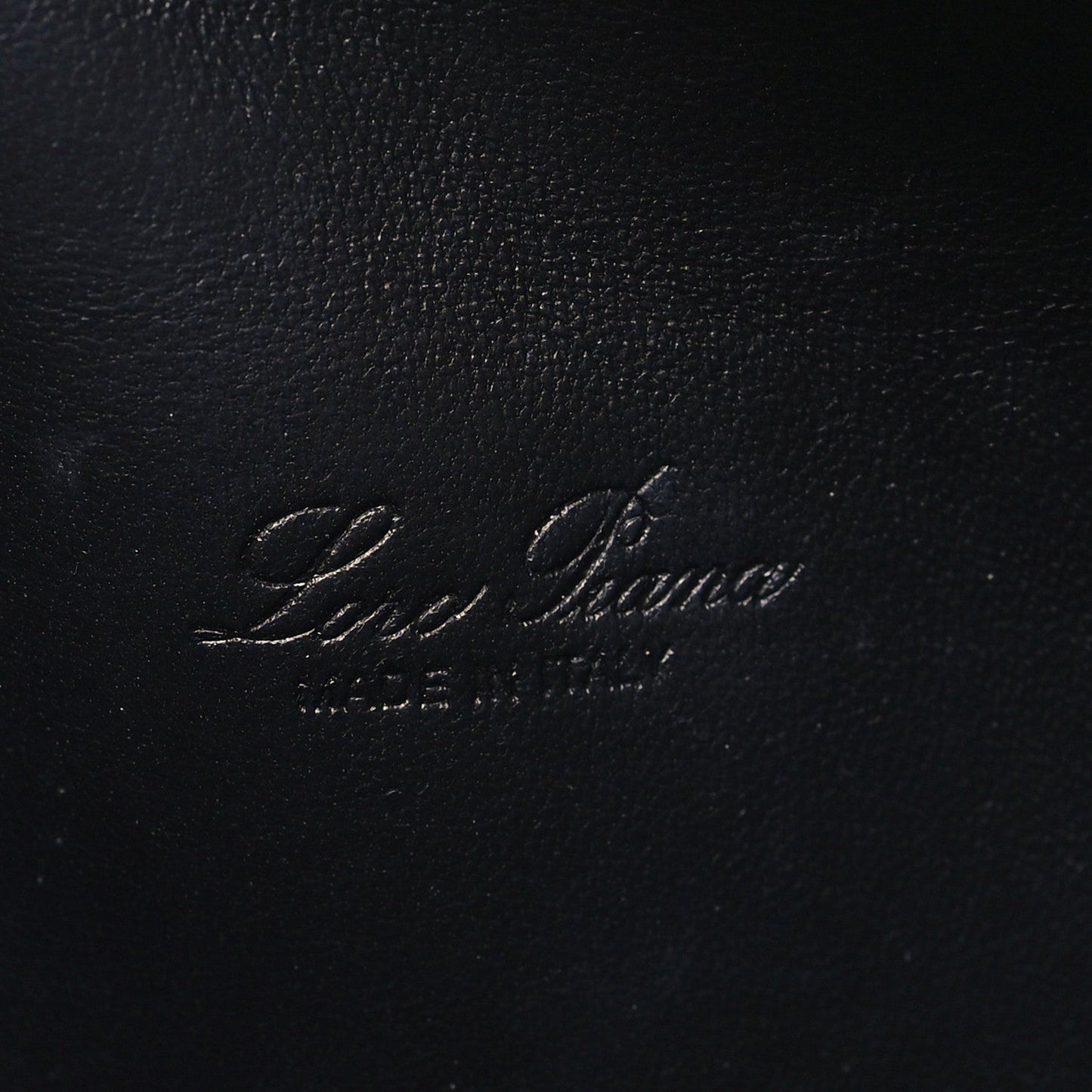 Grained Calfskin L19 Extra Pocket Pouch Navy