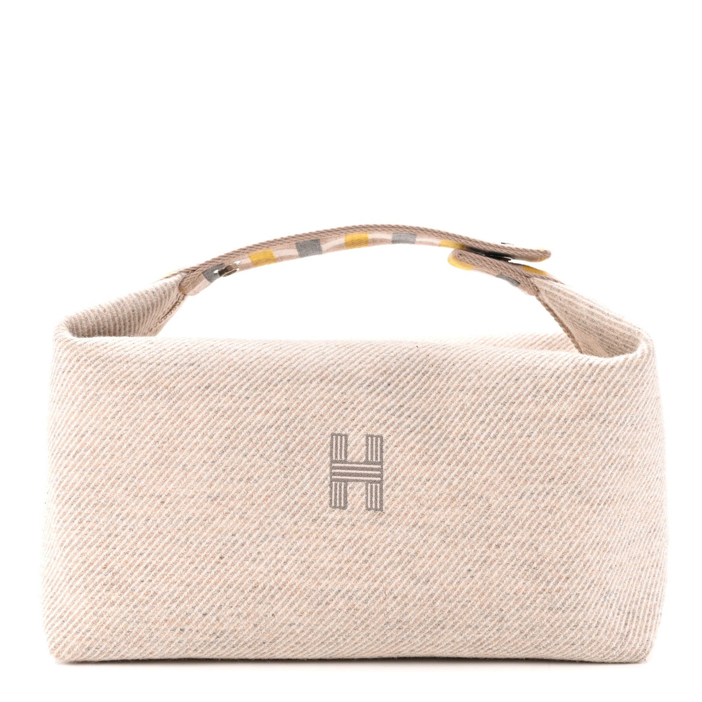 Wool Large Au Carre Bride-A-Brac Pouch Seigle