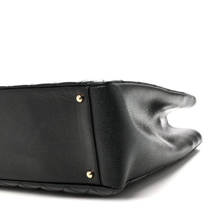 Caviar Quilted XL Grand Shopping Tote GST Black
