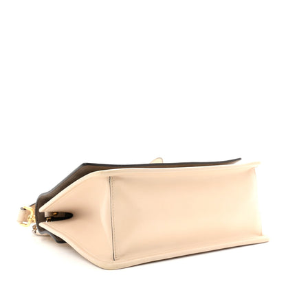 Vitello Century Opaco F is Fendi Kan I Shoulder Bag White