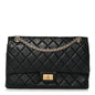 Aged Calfskin Quilted 2.55 Reissue 226 Flap Black