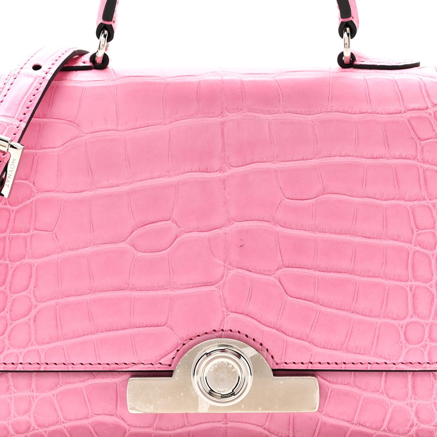 Matte Crocodile Rejane BB Pink