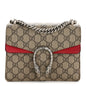 GG Supreme Monogram Mini Dionysus Shoulder Bag Hibiscus Red