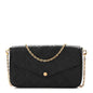 Empreinte Pochette Felicie Chain Wallet Black
