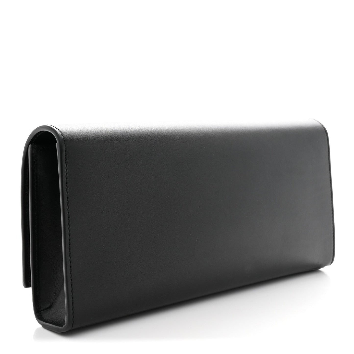 Calfskin Classic Monogram Tassel Clutch Black