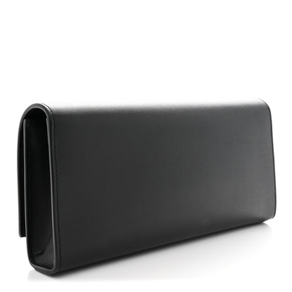 Calfskin Classic Monogram Tassel Clutch Black