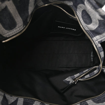 Denim Jacquard Large The Monogram Tote Bag Denim Blue