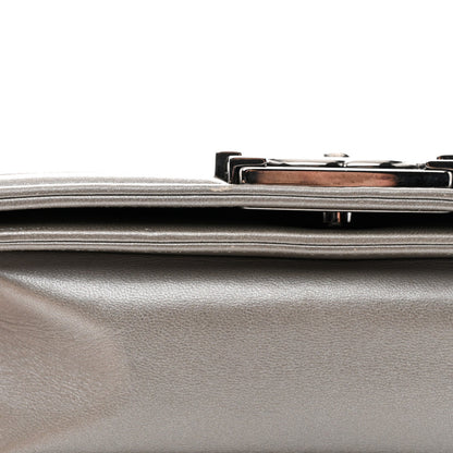 Galuchat Stingray Small Boy Flap Silver