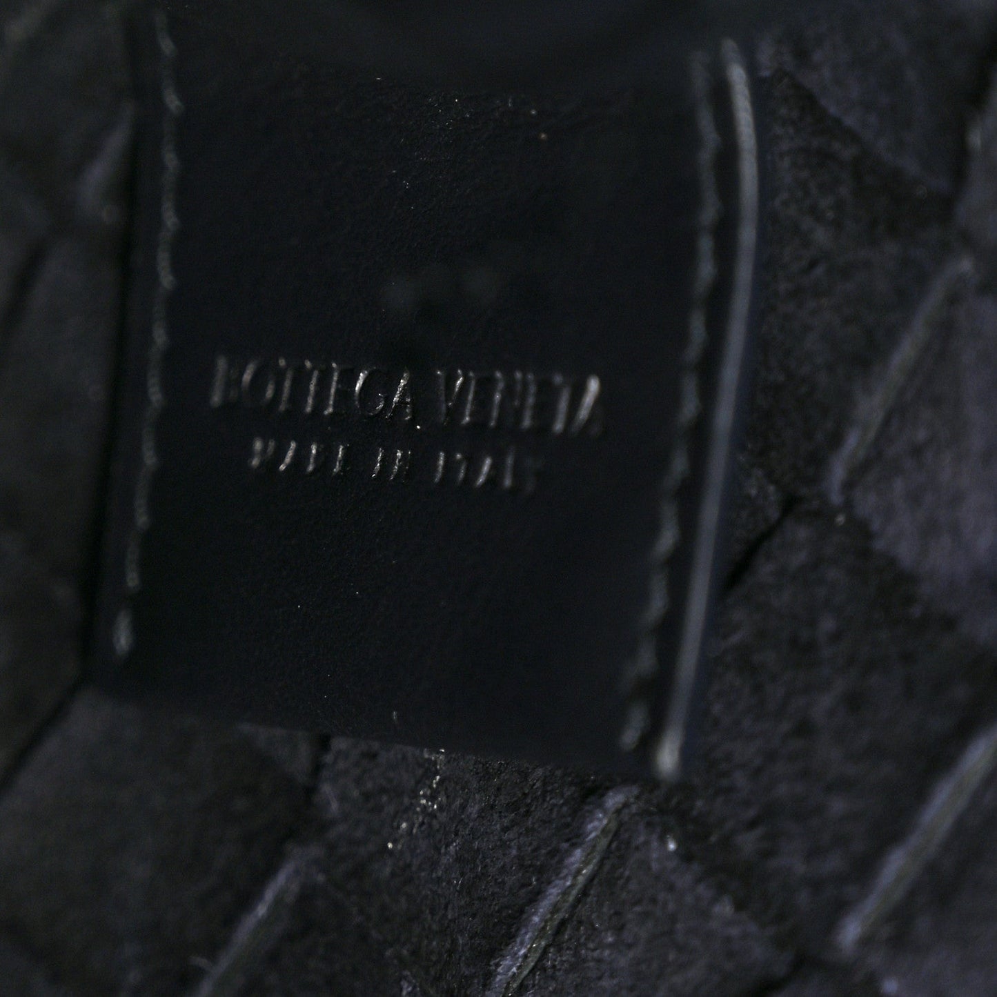 Calfskin Intrecciato Small Camera Bag Navy