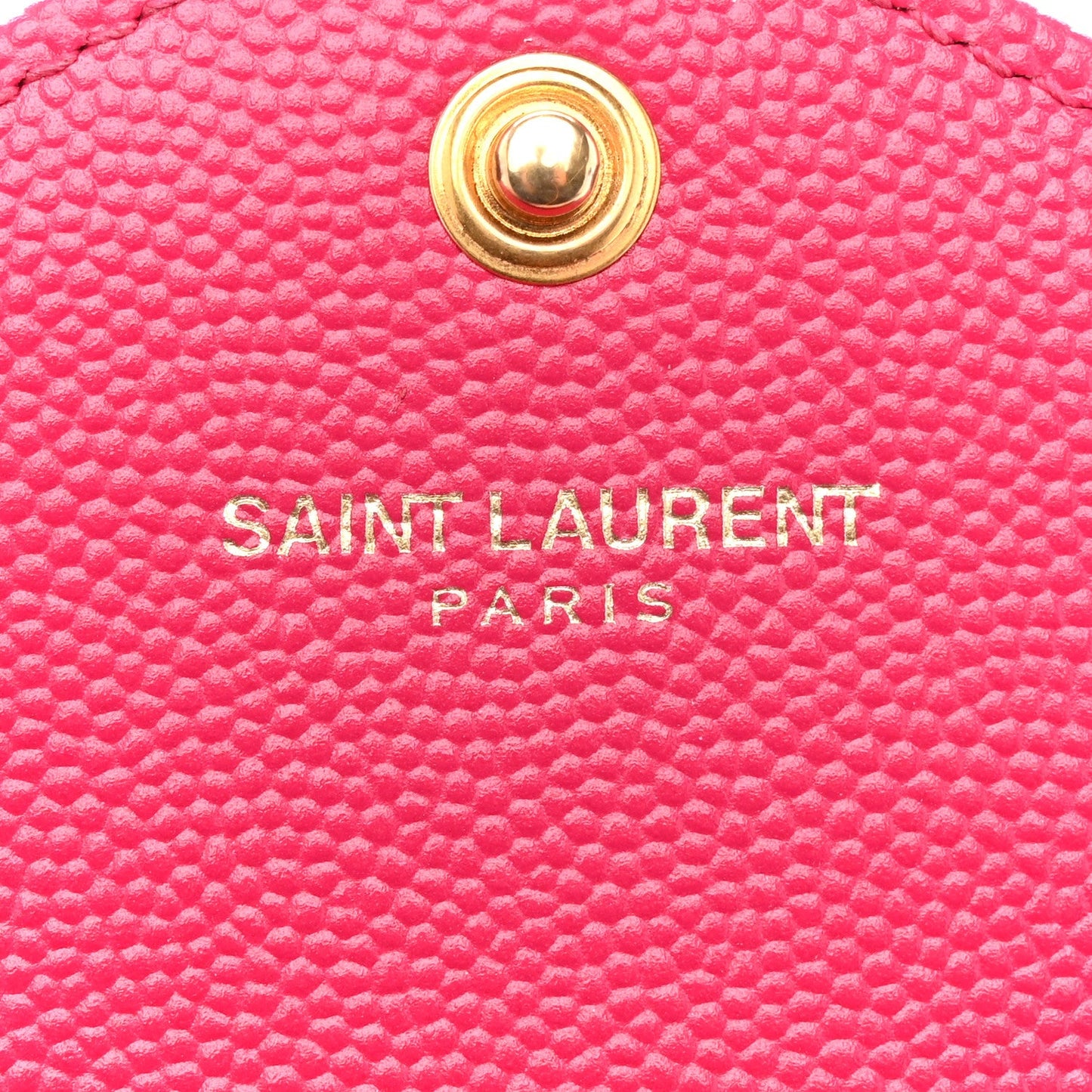 Grain De Poudre Matelasse Chevron Monogram Envelope Chain Wallet Bubblegum