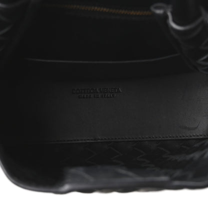 Nappa Intrecciato Small Andiamo Shoulder Bag Black