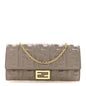 Nappa Matisse FF Embossed Continental Wallet On Chain Tortora