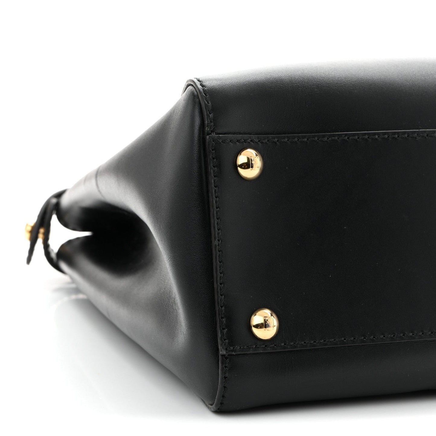 Vitello Morgan Fabric Jacquard Pequin Medium Peekaboo Iconic Satchel Black Tobacco