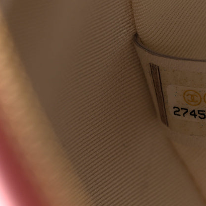 Calfskin Coco Beach Ball Bag White Pink