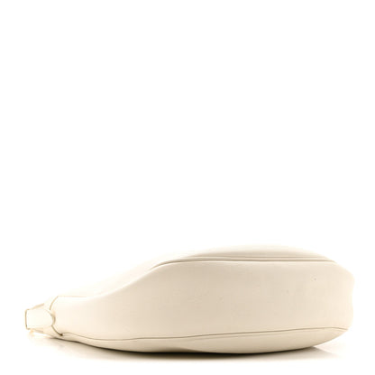 Supple Calfskin Cuir Triomphe Heloise Shoulder Bag White