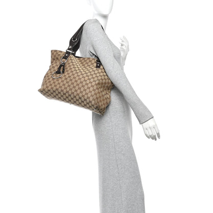 Monogram Medium Icon Bit Tote Dark Brown