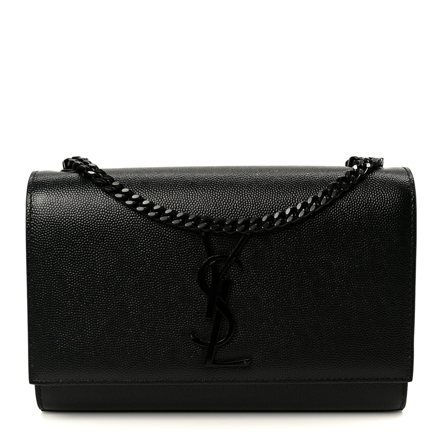 Grain De Poudre Small Classic Monogram Monochrome Kate Satchel Black