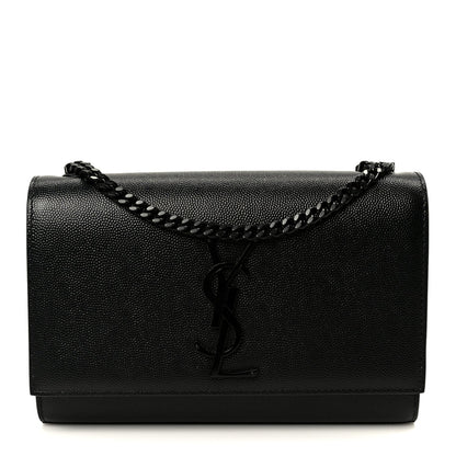 Grain De Poudre Small Classic Monogram Monochrome Kate Satchel Black