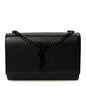 Grain De Poudre Small Classic Monogram Monochrome Kate Satchel Black