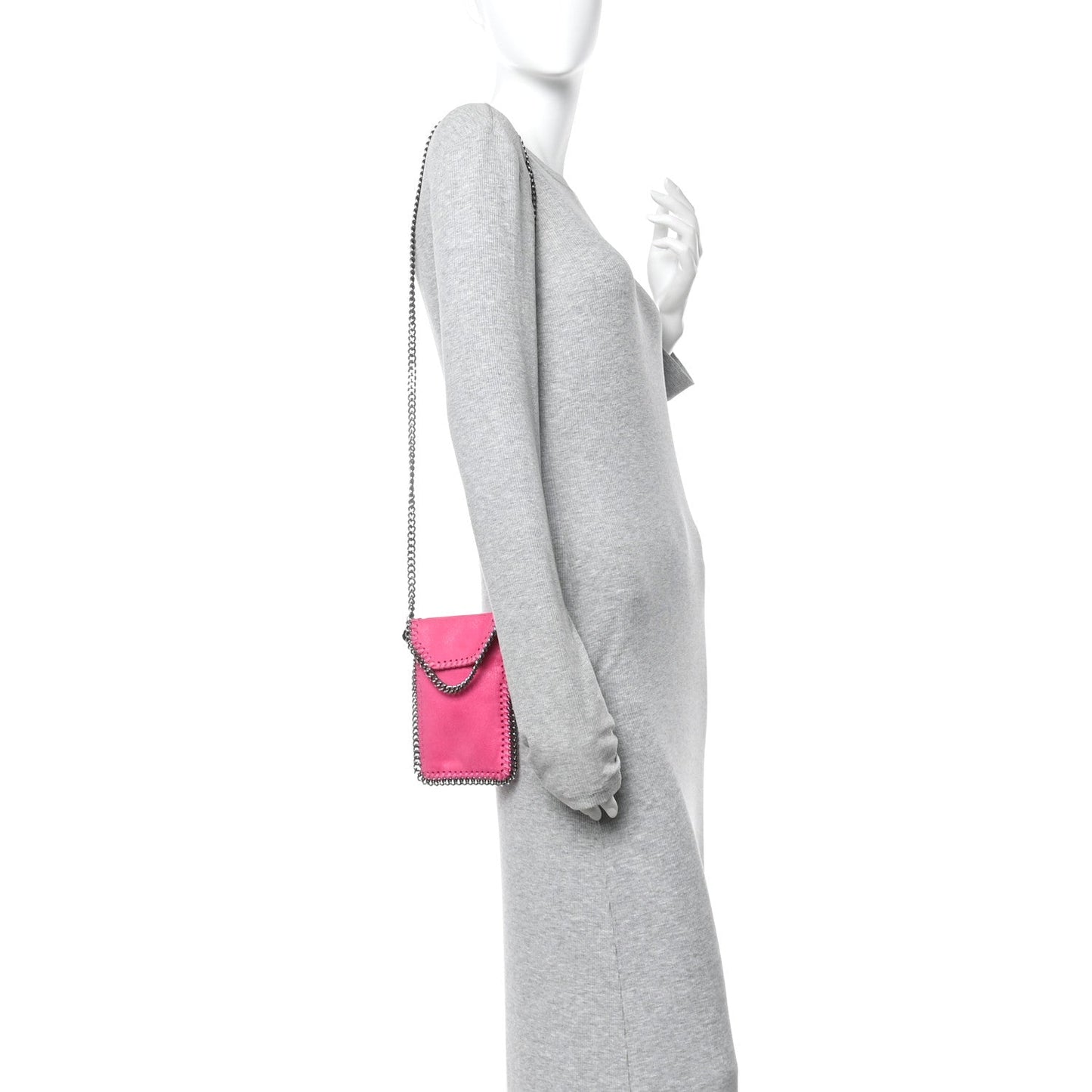 Shaggy Deer Phone Holder Crossbody Hot Pink