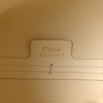Grained Calfskin Micro Marcie Bucket Bag Misty Ivory