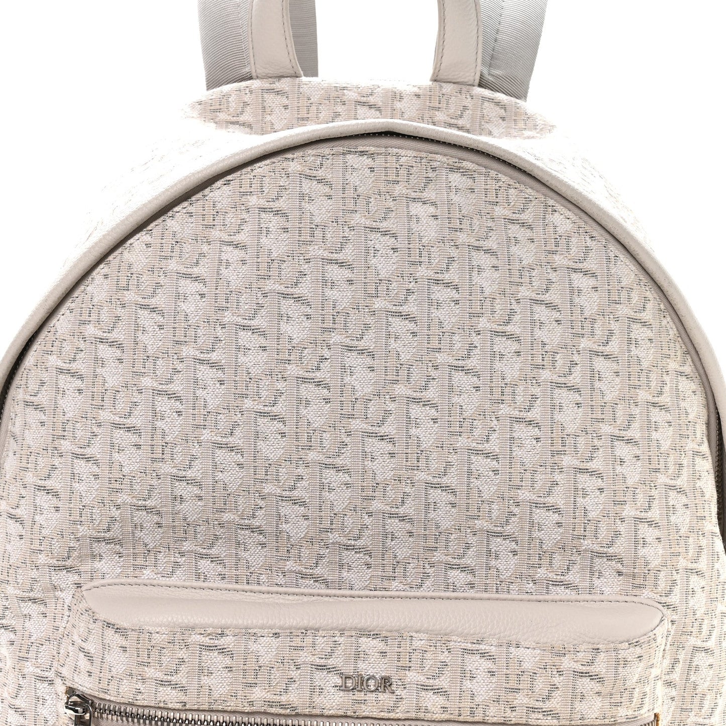 Oblique Calfskin Rider Backpack Beige