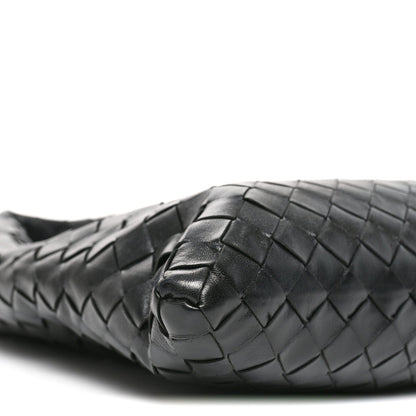 Calfskin Intrecciato Small Hop Black
