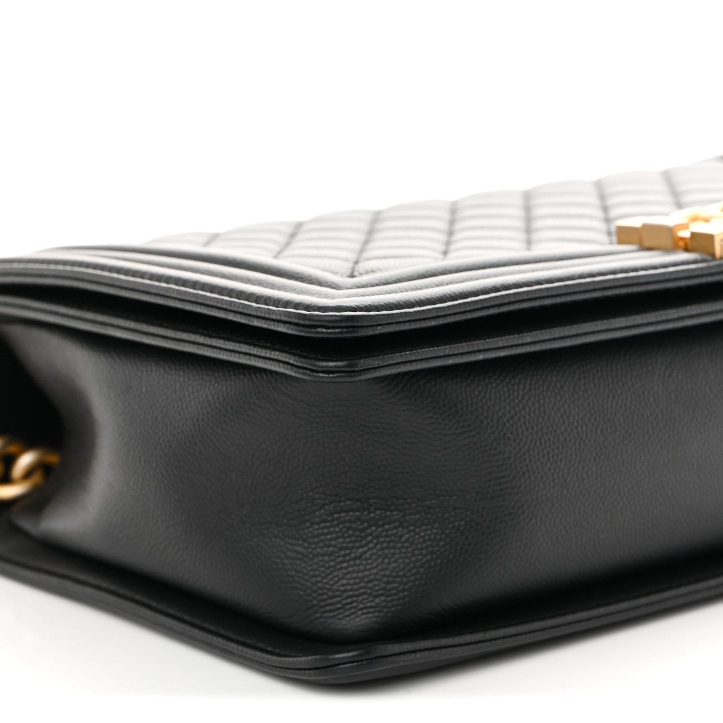 Caviar Quilted New Medium Boy Flap Black