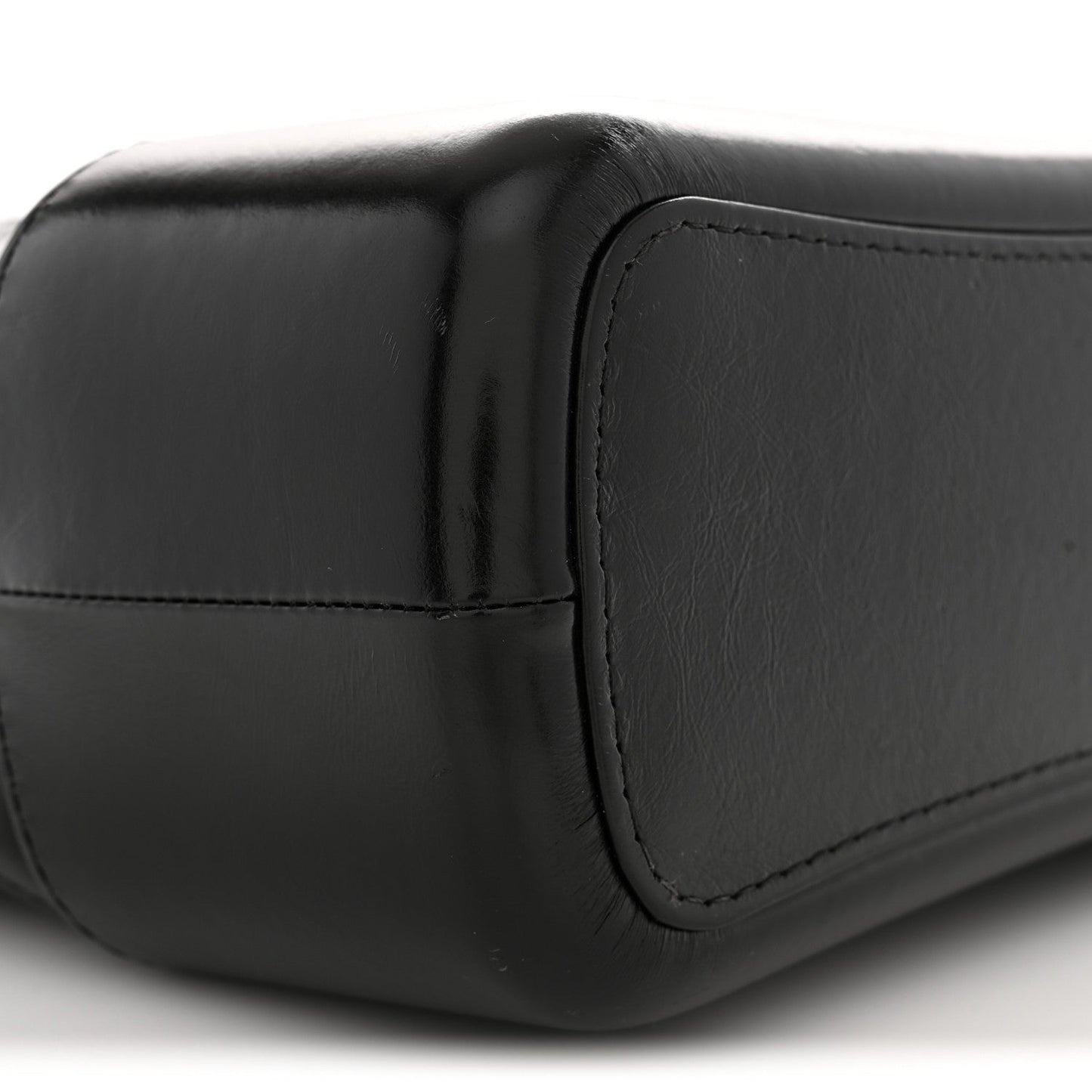 Aged Calfskin Quilted Medium Gabrielle Hobo Black