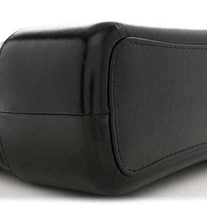 Aged Calfskin Quilted Medium Gabrielle Hobo Black
