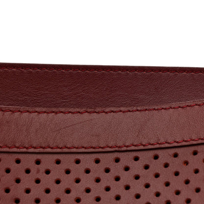 Lambskin Perforated Tiny PS1 Satchel Burgundy