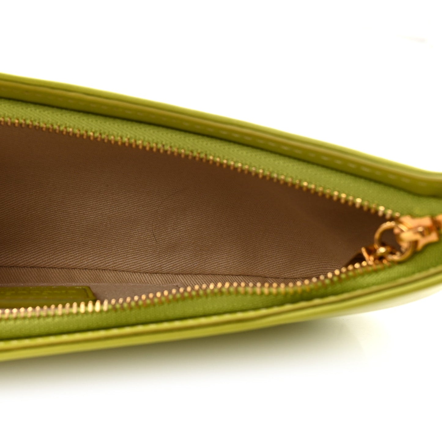 Smooth Calfskin Le Bisou Mousqueton Green