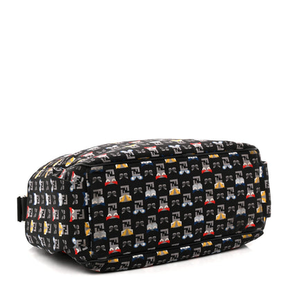 Nylon FF Monster Diaper Bag Black Multicolor