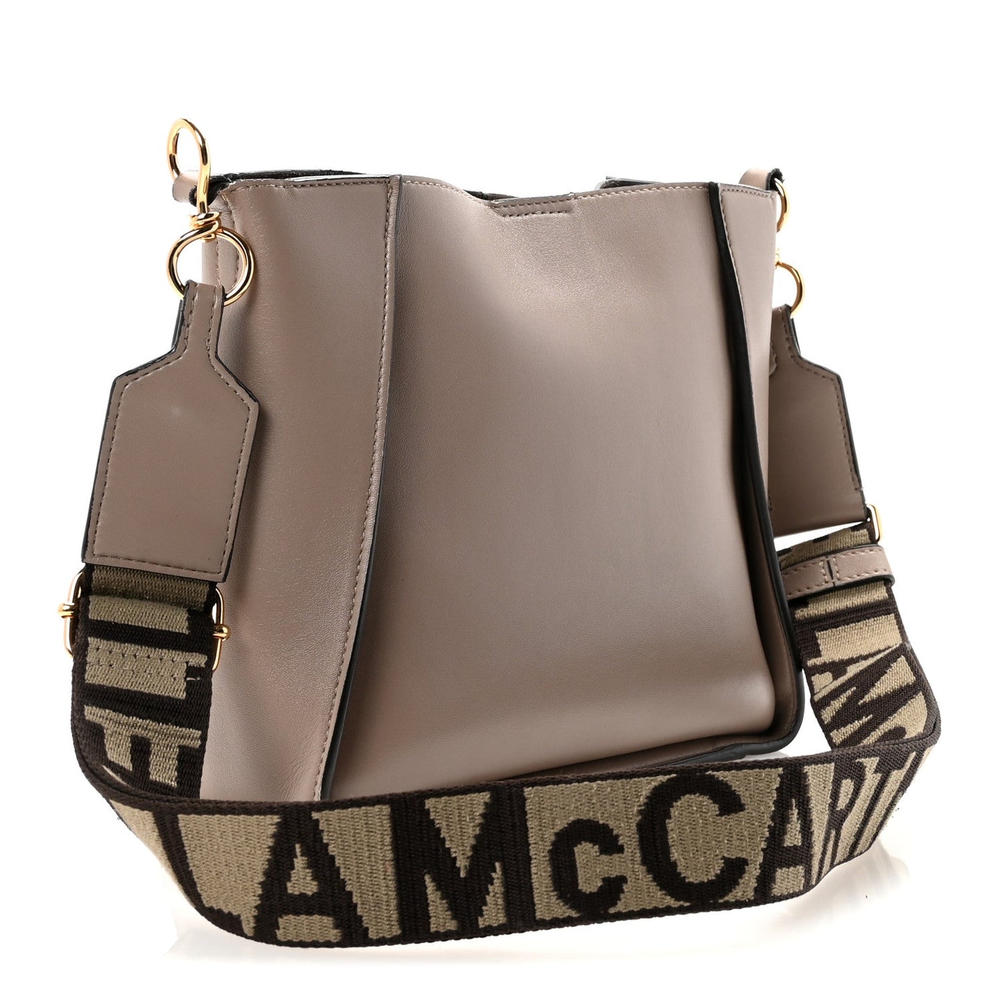 Eco Alter Nappa Perforated Logo Mini Crossbody Dark Taupe