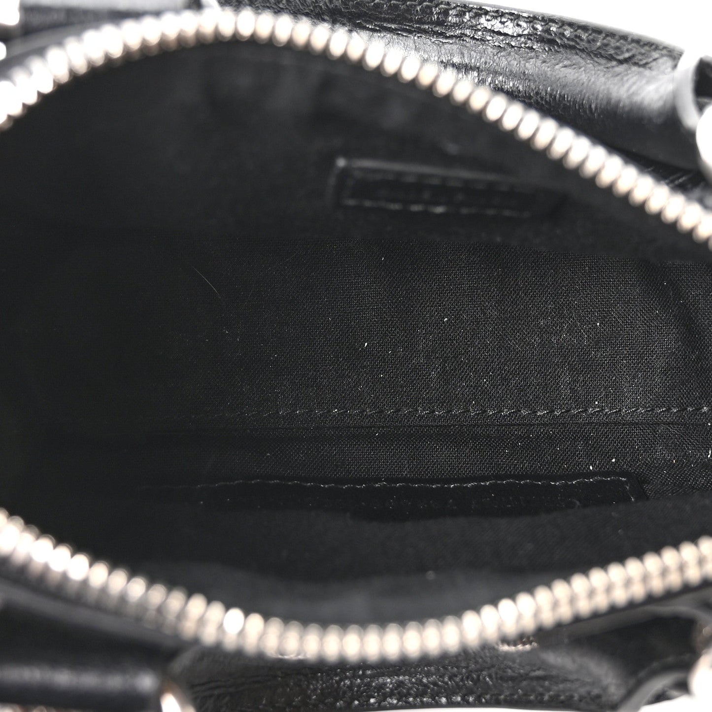 Agneau Arena Crystal Neo Nano Cagole Handbag Black