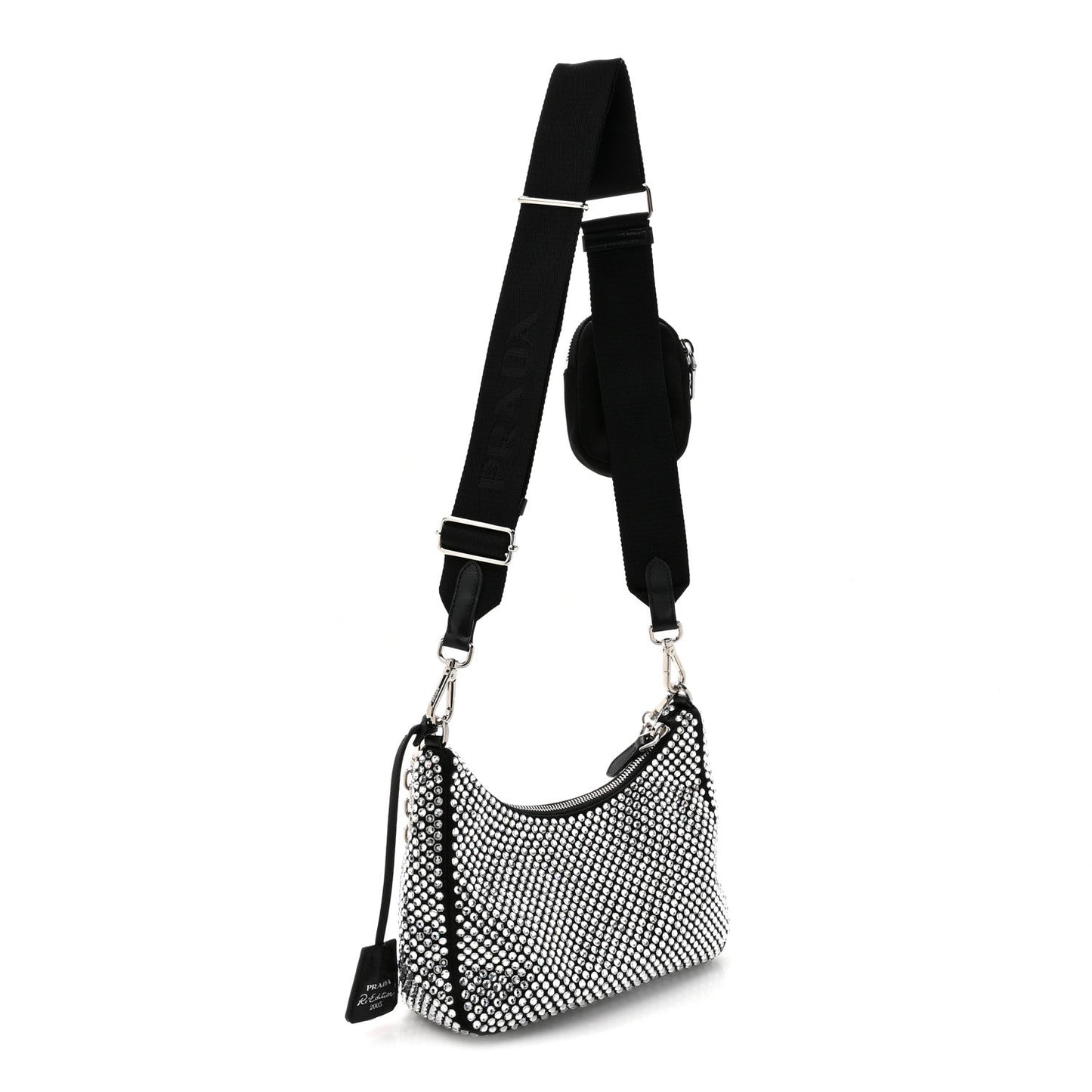 Satin Crystal Re-Edition 2005 Shoulder Bag Cristal